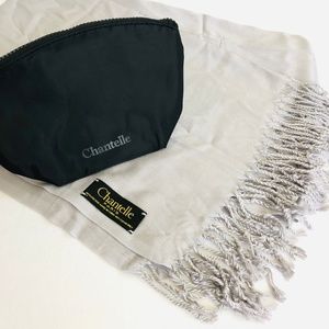 Chantelle- Shawl and Makeup Pouch Bundle